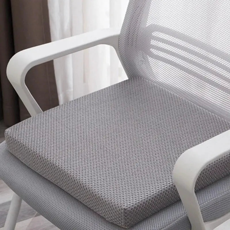 SRETNO natural latex chair cushion in gray fabric for office chairs