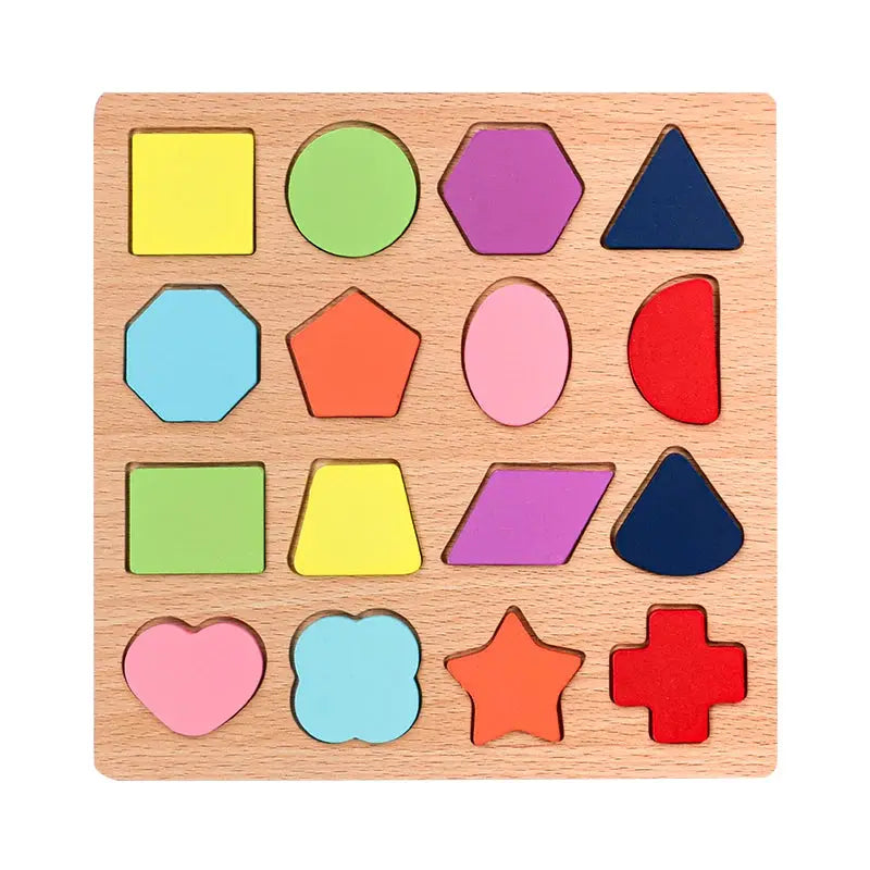 Montessori Wooden Puzzle For Kids Alphabet Arithmetic Numbers And Geometric Shapes Educational Toy