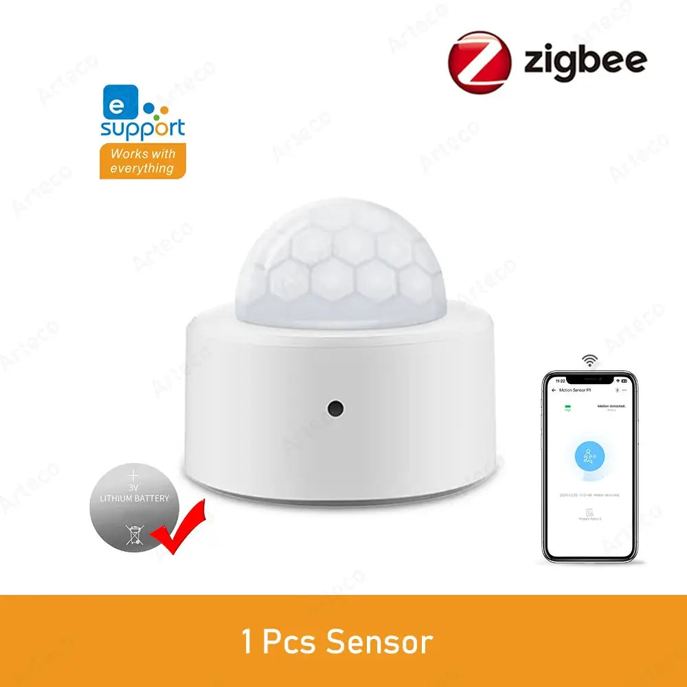 Zigbee 3.0 PIR Motion Sensor 120 Degree Infrared Detector Security Alarm Works With EWeLink And Home Assistant