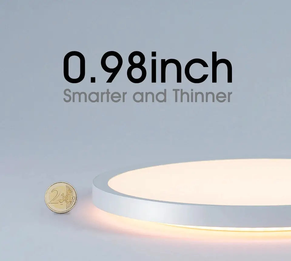 Simples Market TUYA smart ceiling light, white 0.98-inch ultra-thin round panel with RGB dimming