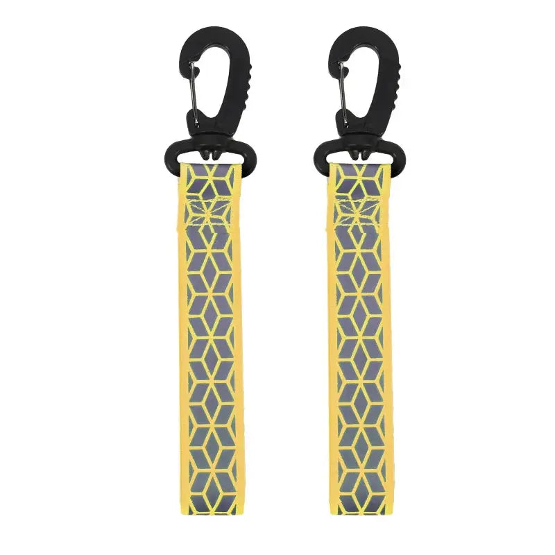 Reflective Straps Pendant Keychains 2Pcs For Outdoor Safety Night Running Cycling Backpack Lightweight Bright