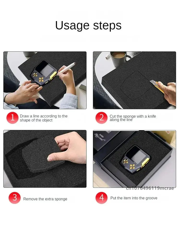 Simples Market high-density foam pad for toolbox inserts; 50x30cm sheet fits a 45x35cm hard flight case