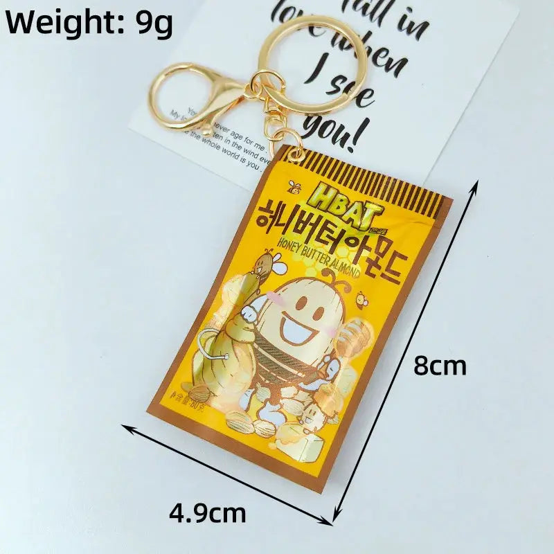Simulation Instant Noodles Keychain Pendant For Bags Keys And Phones Cute Mini Snack Accessory Great New Year Gift