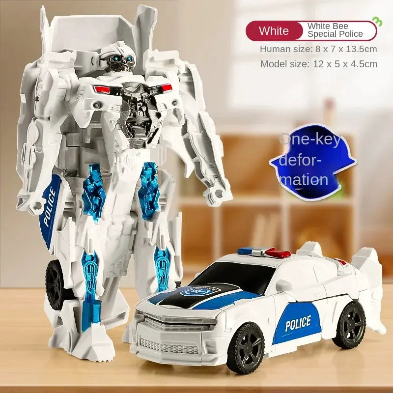 Transformation Car Anime Robot Model One Step Deformation Toy For Kids Action Figure And Puzzle Vehicle