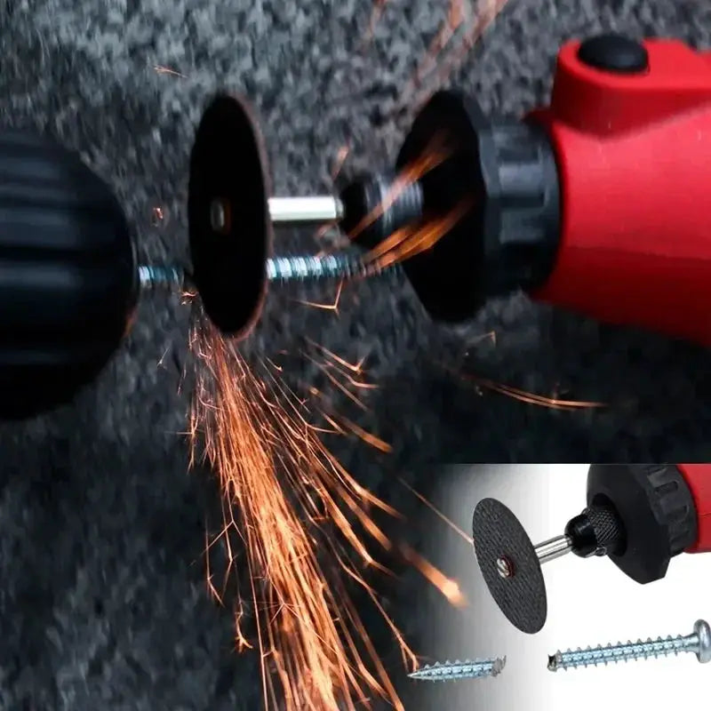 32mm Abrasive Cutting Discs with Mandrels for Dremel Rotary Tool Metal Cutting Set 11 21 54 Pieces