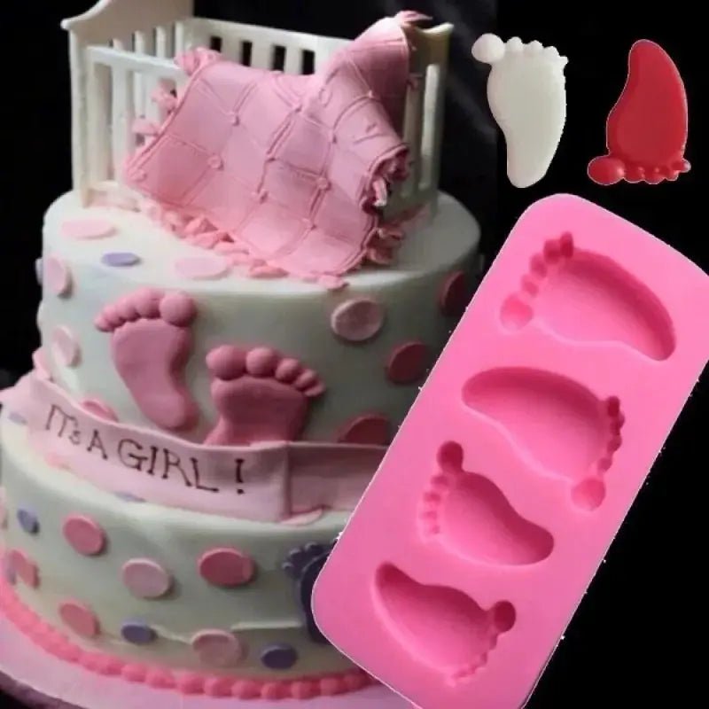 Foot Shaped Silicone Cake Mold 1 Pc For Fondant And Chocolate Decorating Bakeware Pudding Mold - Simples Market