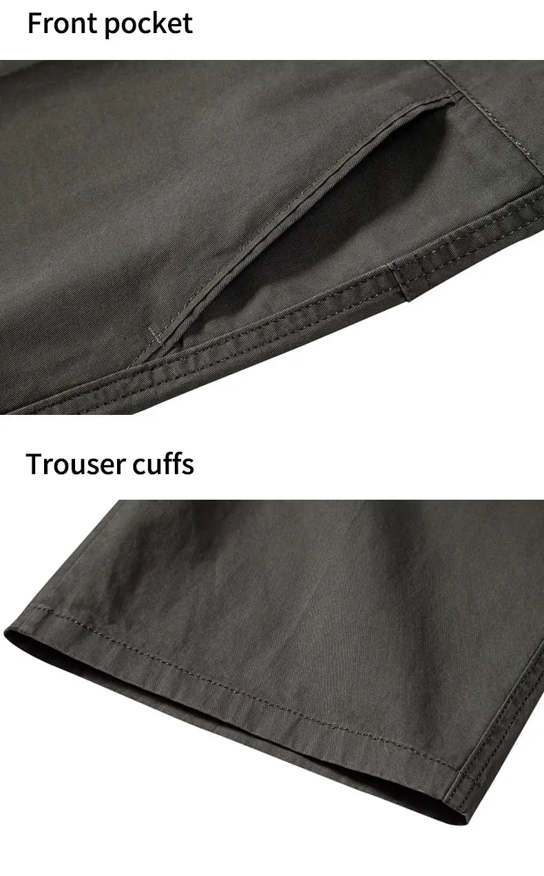 Men's cotton casual shorts by Simples Market with front pocket and trouser cuffs