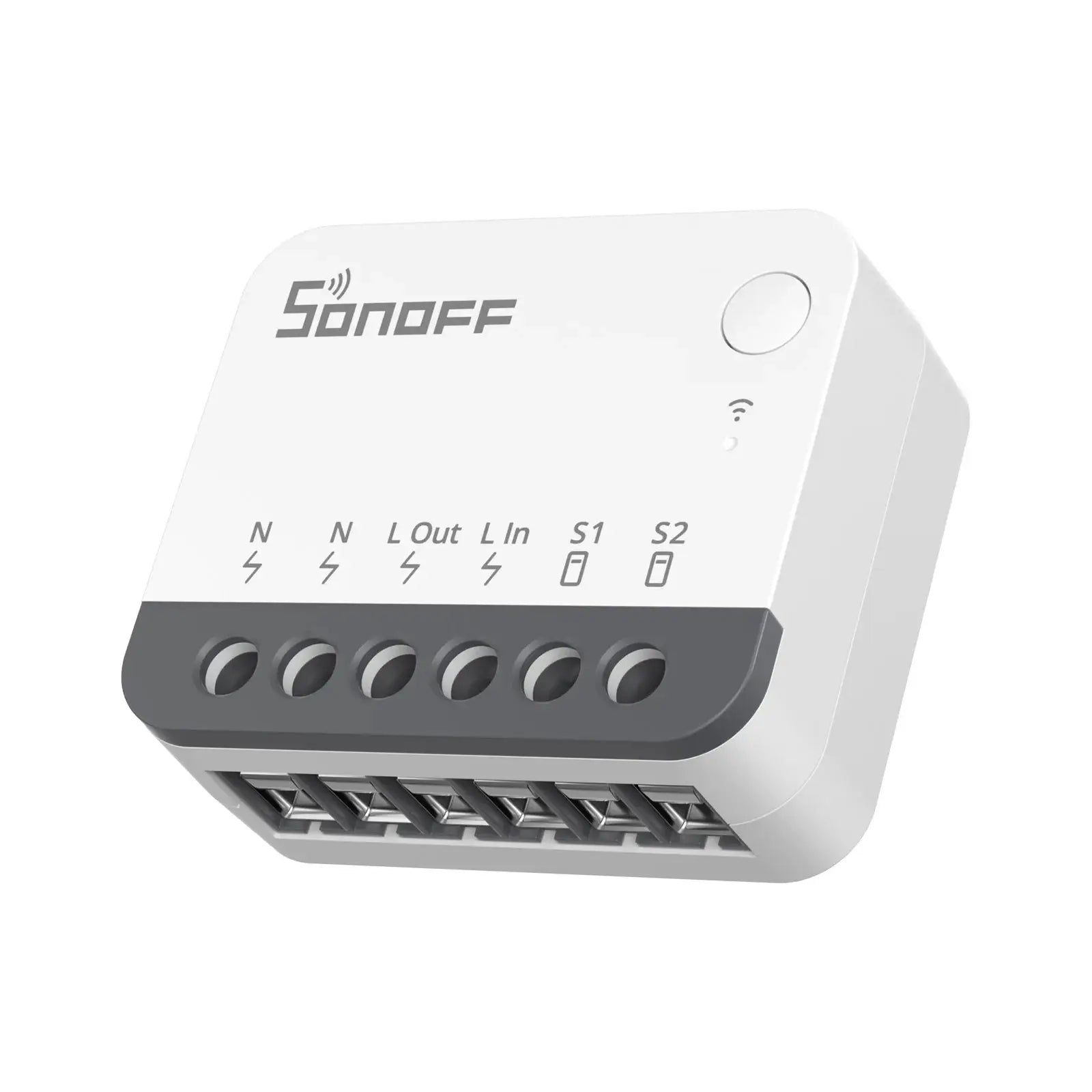 Sonoff Zbminir2 Extreme Zigbee Smart Switch module, white external DIY switch with six terminals