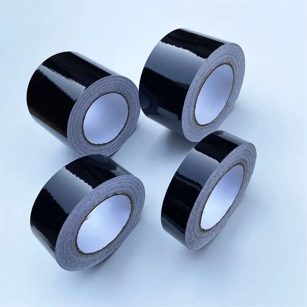 Glossy Black Vinyl Wrap Stripes Set 3 5 7 10 cm Chrome Delete Window Trim Film for Car Interior Hood Roof Pillar