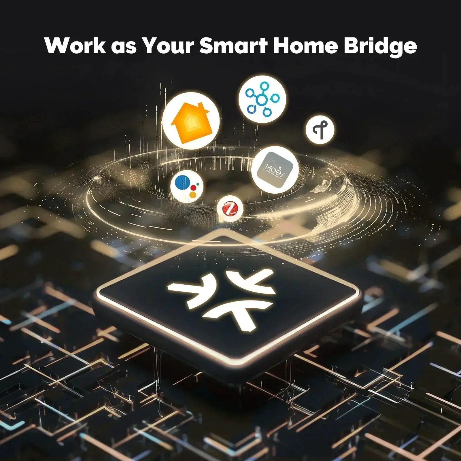 MOES Matter Gateway For Smart Home Control With Zigbee Thread Tuya Support Siri HomeKit SmartThings Google Assistant