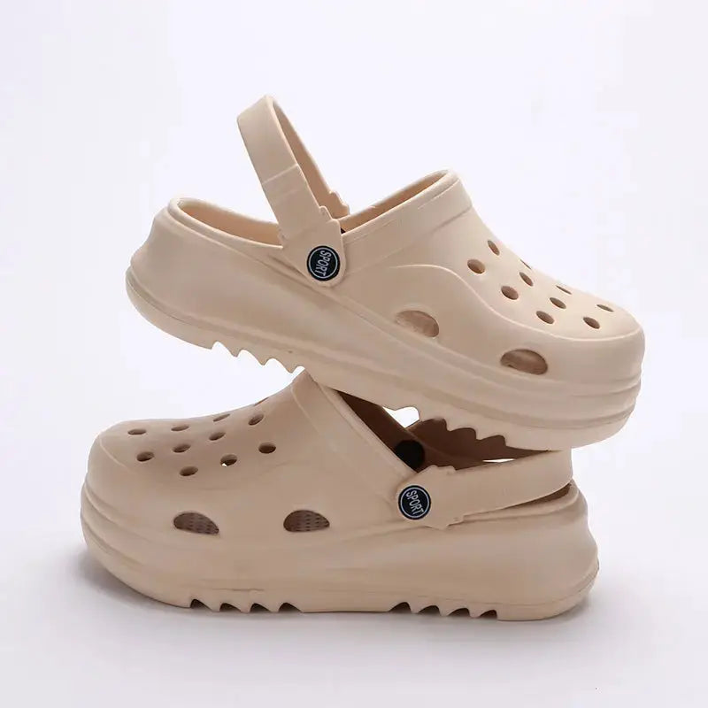 SunStride Womens Chunky Platform Clogs Lightweight EVA Sandals Non Slip Thick Sole Outdoor Summer