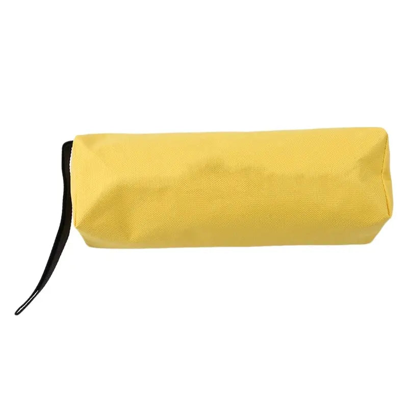 Simples Market yellow Oxford cloth hand-held tool bag, lightweight mini storage pouch with black strap