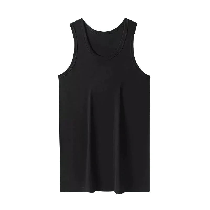 Mens Youth Cotton Vest Wide Shouldered Breathable Sweat Absorbent Sports Top For Basketball Football Fitness Slim Joker