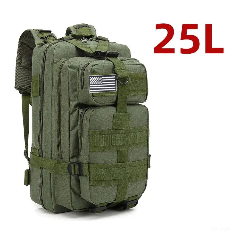 TrailMaster Tactical Backpack 25L 50L Waterproof Nylon For Outdoor Trekking Hiking Fishing Hunting Camping