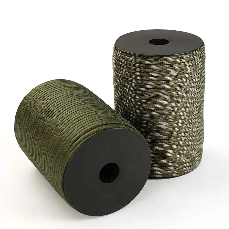 100m 50m 550 Paracord 9 Core Military Standard 4mm Outdoor Parachute Cord Survival Umbrella Tent Lanyard