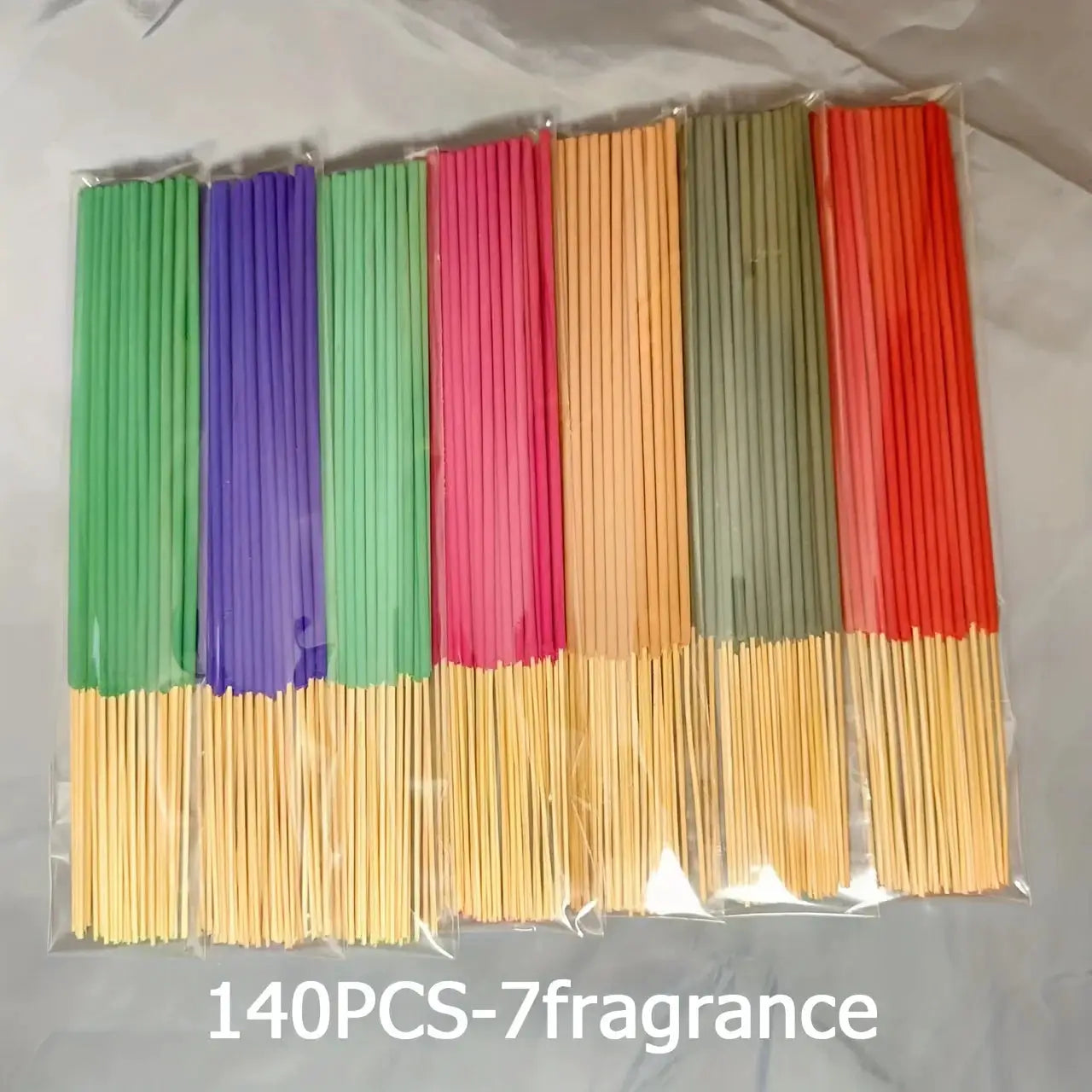 7 Sets Of 20 Incense Sticks Featuring Rose Lavender Sandalwood Jasmine Mint Cherry Blossom Herbal Dragon Bloodwood