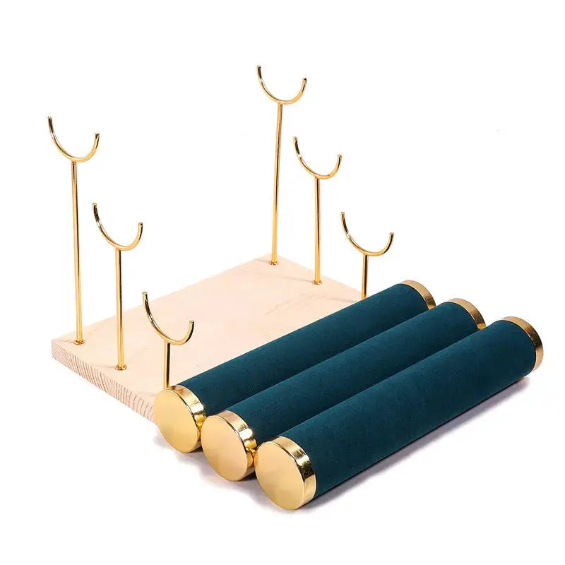 One Third Layer Wooden Jewelry Rack Bracelet Watch Holder For Women And Men Gift Packaging Display