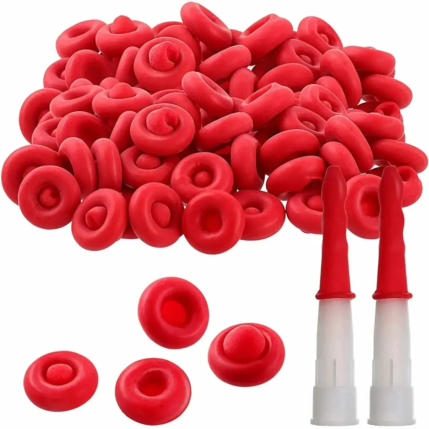 Red Caulk Cap Seal for Caulking Tubes and Glue Bottles Keeps Freshness Extends Life Quick Application