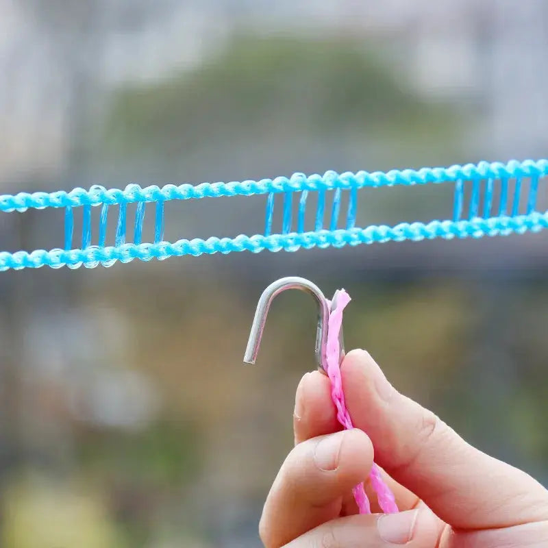 Portable Clothesline With Upgraded Thickened Anti Slip Windproof Drying Rope For Outdoor Camping And Home Use
