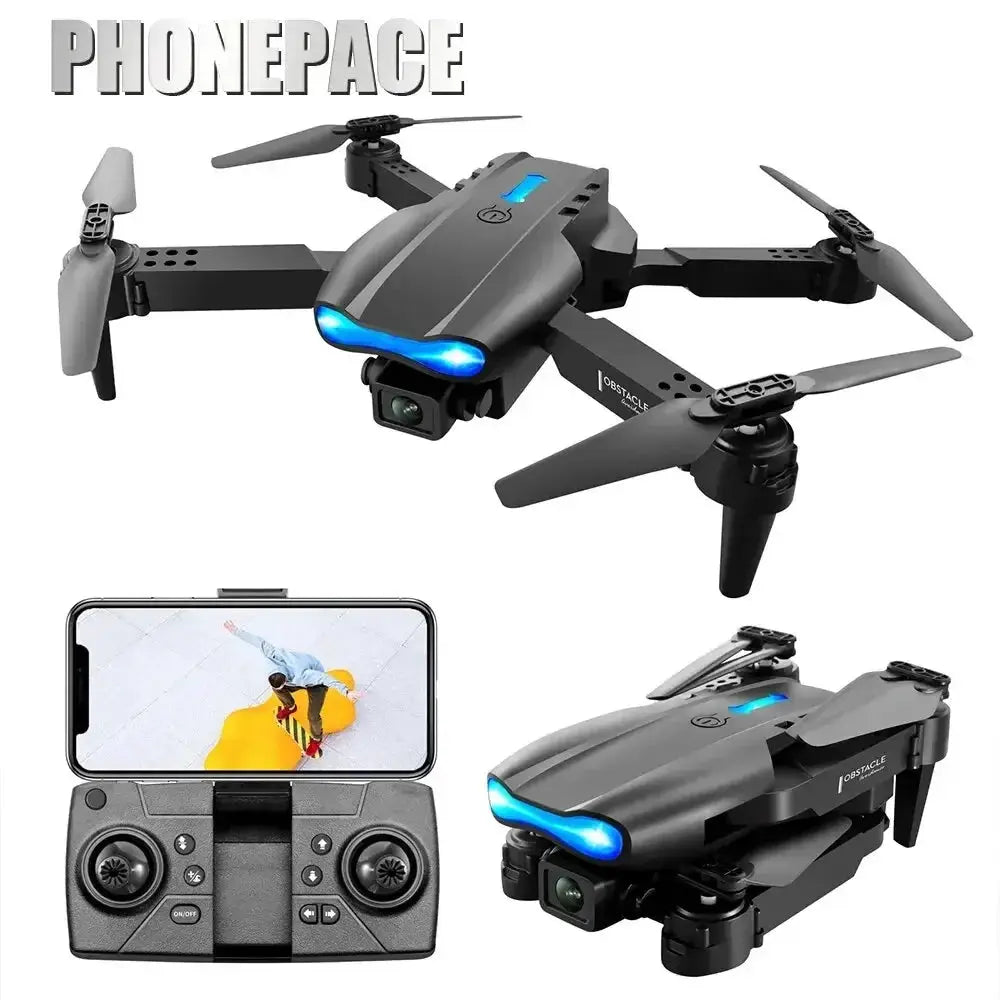 E99 Folding Drone Quadcopter With Remote Control 4K HD Photography Four Axis UAV Altitude Hold