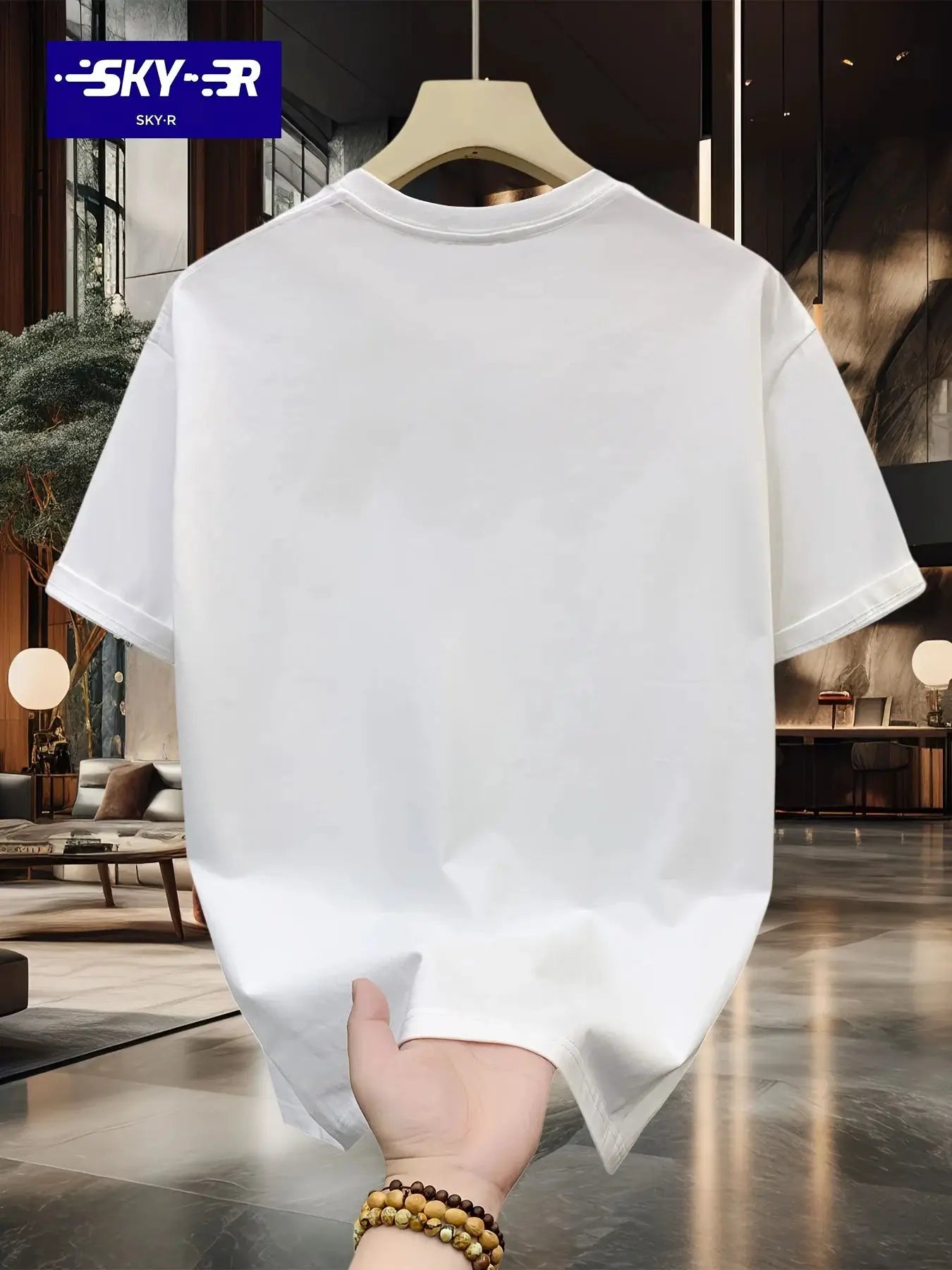 Summer Men's 100 Percent Cotton Casual T Shirt With Letter Pattern Printed Round Neck Short Sleeve Large Size Loose Fit