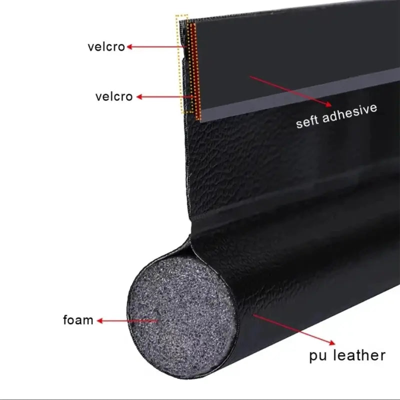 Door Bottom Seal Strip 96cm Adjustable Weatherstripping for Drafts Sound Insulation Dust Insect Prevention Waterproof Gap