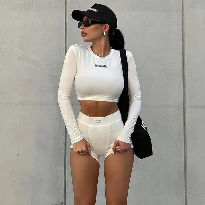 NovaFlex Women Two Piece Activewear Set With Breathable Polyester Elastane Blend For Spring And Summer Comfort
