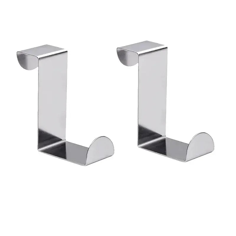 Z Shaped Stainless Steel Bathroom Cabinet Hook For Coats Keys Kitchen Utensils Rear Hanger Organizer