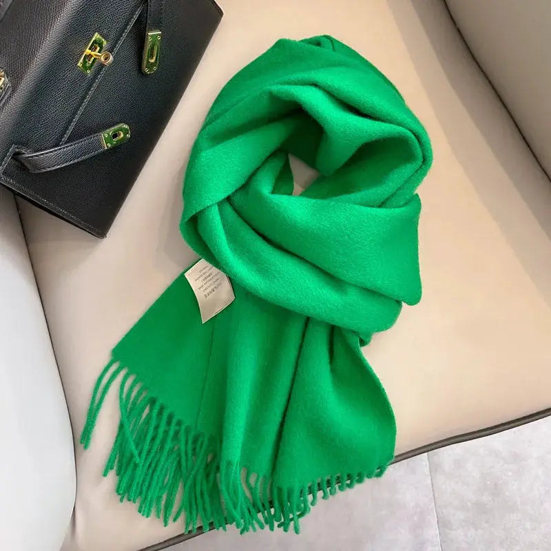 NordicWeave Winter Narrow Wool Scarf 28 Color Options 100 Percent Wool Lightweight Yet Warm Unisex
