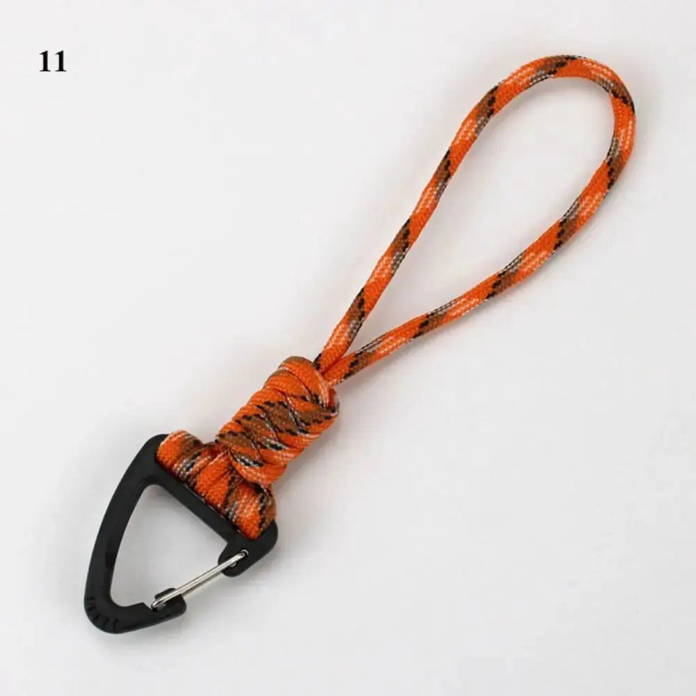 Paracord Keychain Lanyard With Rotatable Buckle High Strength Parachute Cord For Survival Backpack And Key Ring
