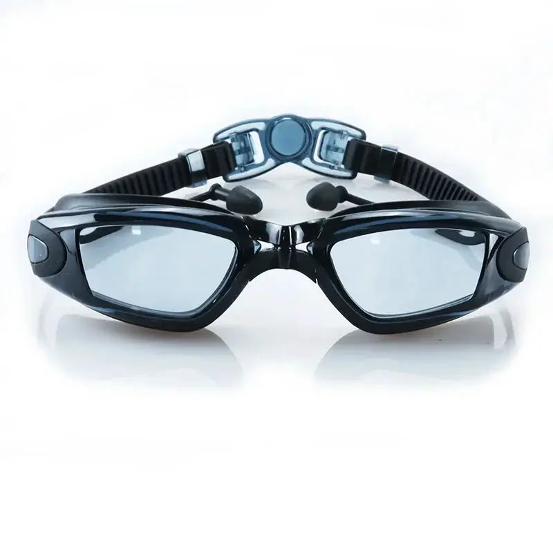 Swimming Goggles For Adults Anti Fog UV Protection Waterproof Swim Eyewear With Earplugs Men Women