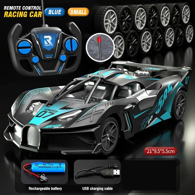 RC Car 4 Channel High Speed Remote Control Drift Racing Car Electric Sportscar Toy For Boys Kids Birthday Gift