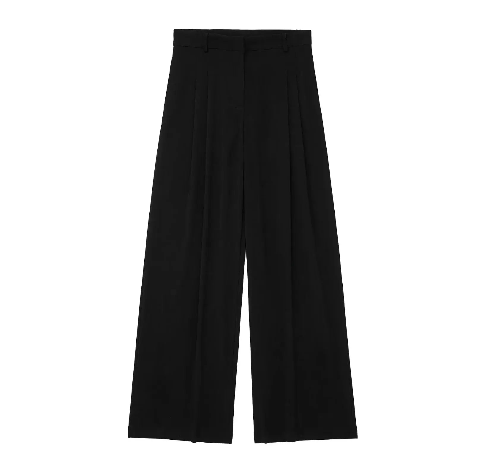 HH Women Pant Suit Set Halter Vest Blazer Top Zipper Pants Office Lady