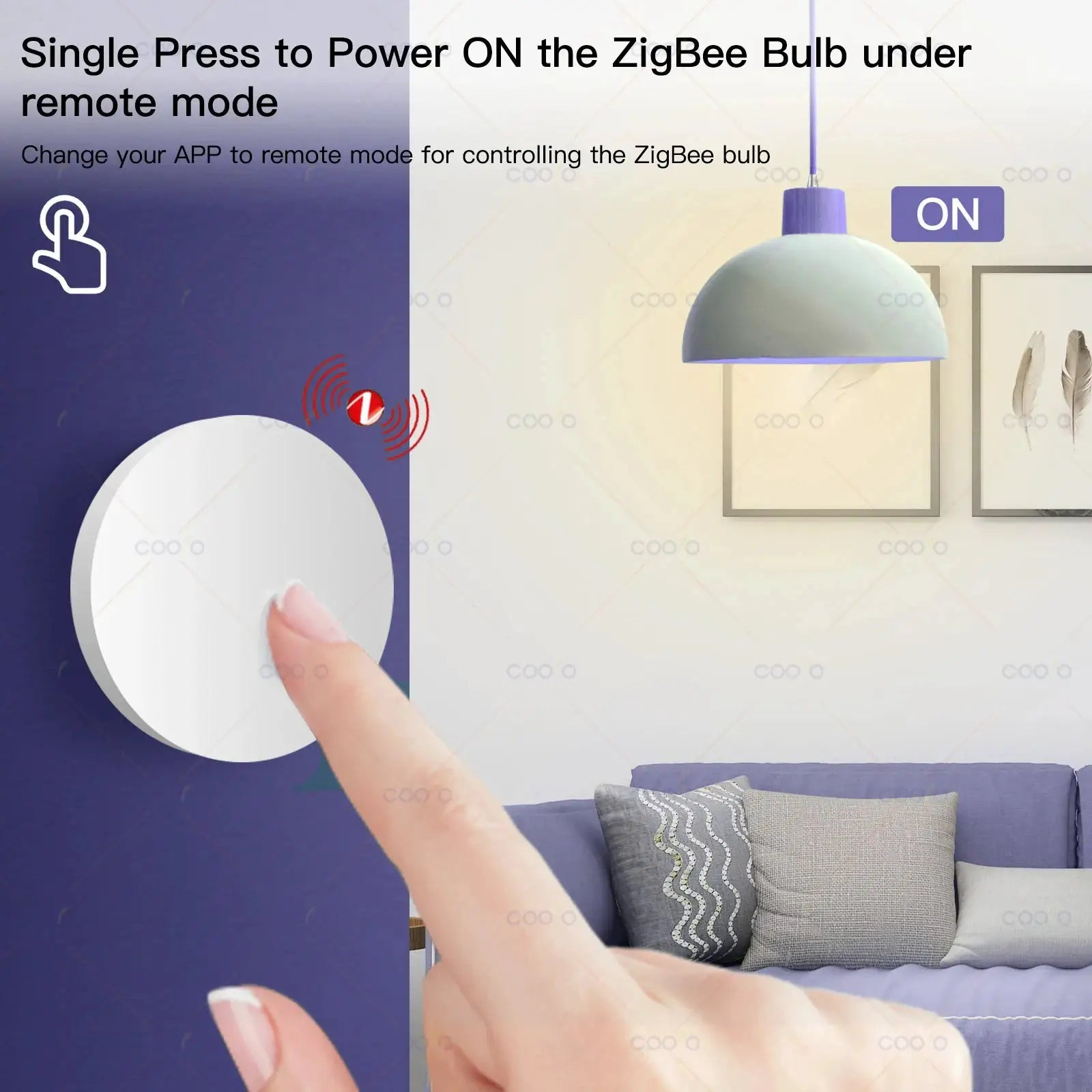 Ewelink Zigbee Smart Push Button Scene Switch For Wireless Automation And Zigbee2MQTT Compatibility
