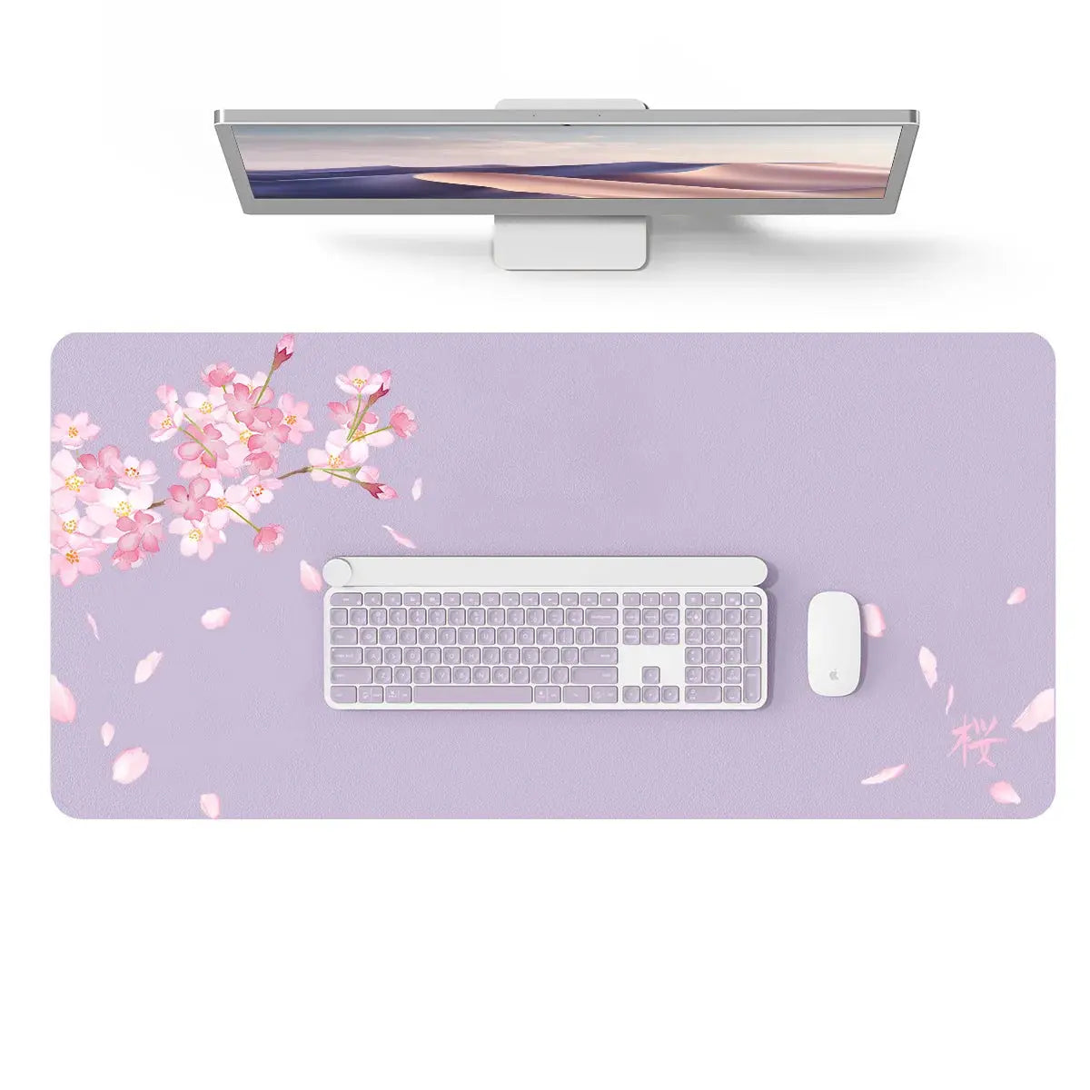 Large Waterproof PU Leather Desk Mat And Mouse Pad For Home Office Gaming Desk Pad With Non Slip Backing