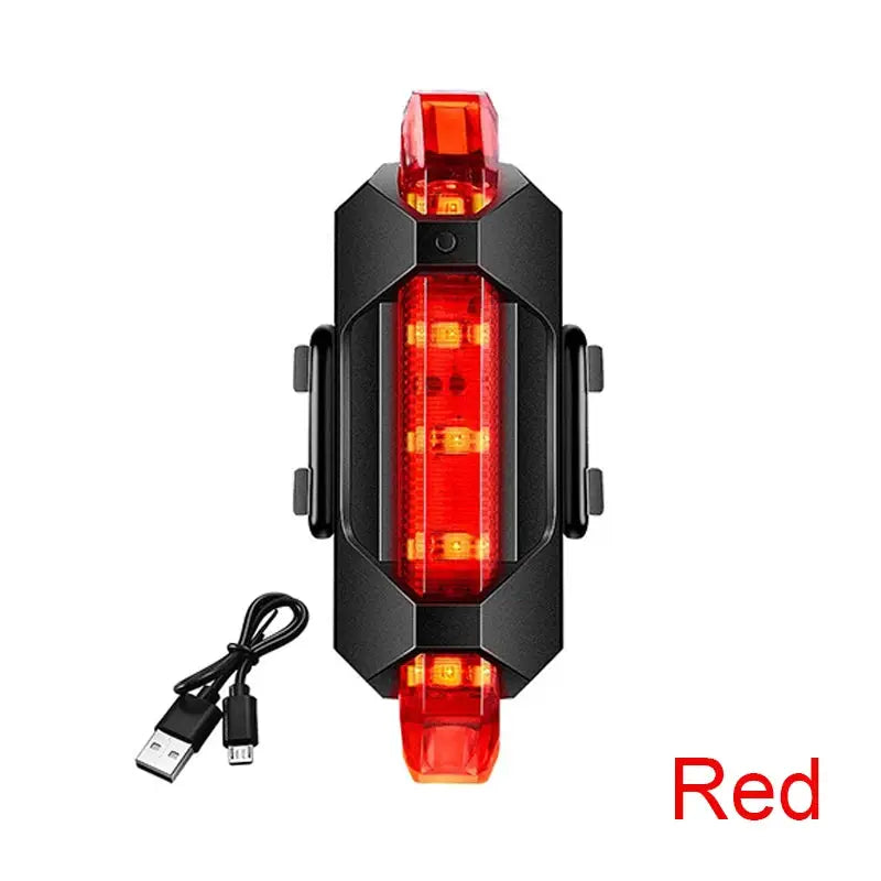 Cycle Zone USB Rechargeable Bike Front Light And Taillight With Red LED 3 Modes Easy Install