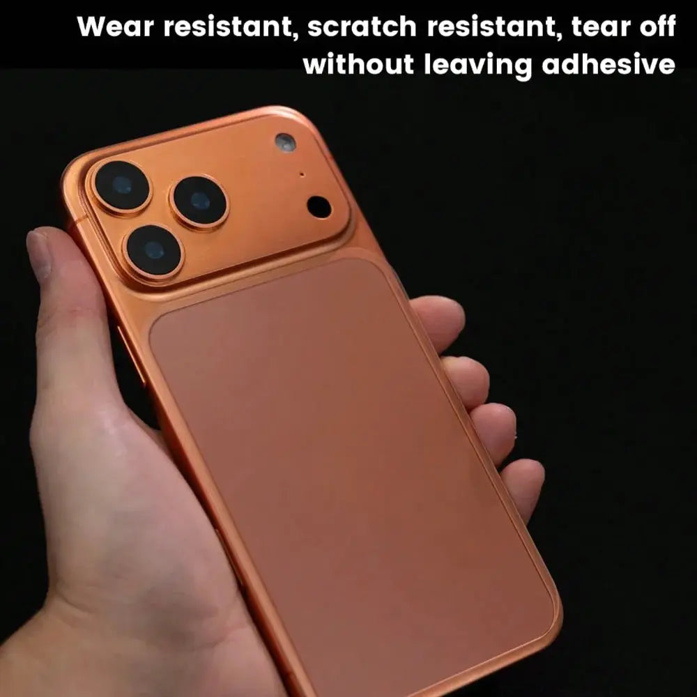 Matte Base Lens Film and Matte PET Back Film Set for iPhone 17 Pro Max and 17 Pro Minimalist Finish