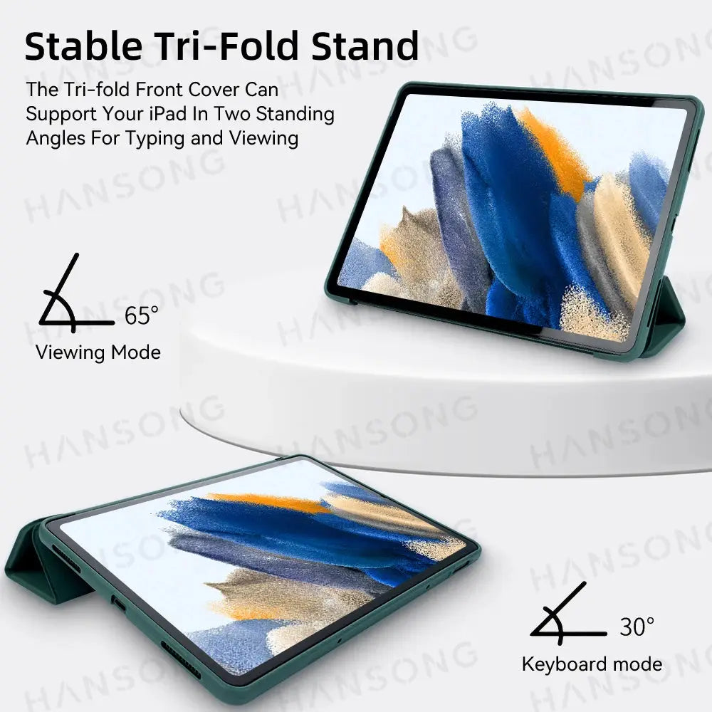 PrimeShield Smart Leather Tablet Case For Samsung Galaxy Tabs A7 Lite To S9 11 Inches Premium Protection