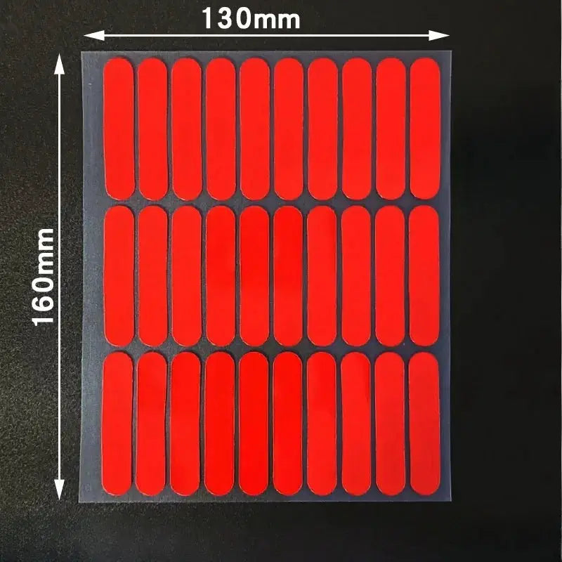 NailPro 30 Piece Double Sided Clear Nail Adhesive Tape Display For Secure Hold On Square And Round Tips