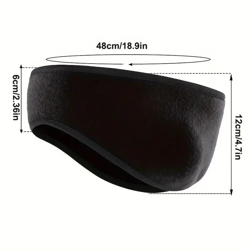 Warm Fleece Earmuffs Headband Windproof Ear Warmer For Unisex Outdoor Sports Skiing Running Cycling