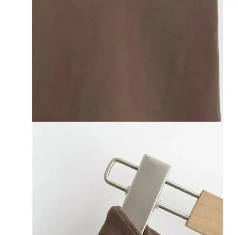 Brown solid women's mini skirt, casual fashion from Simples Market.