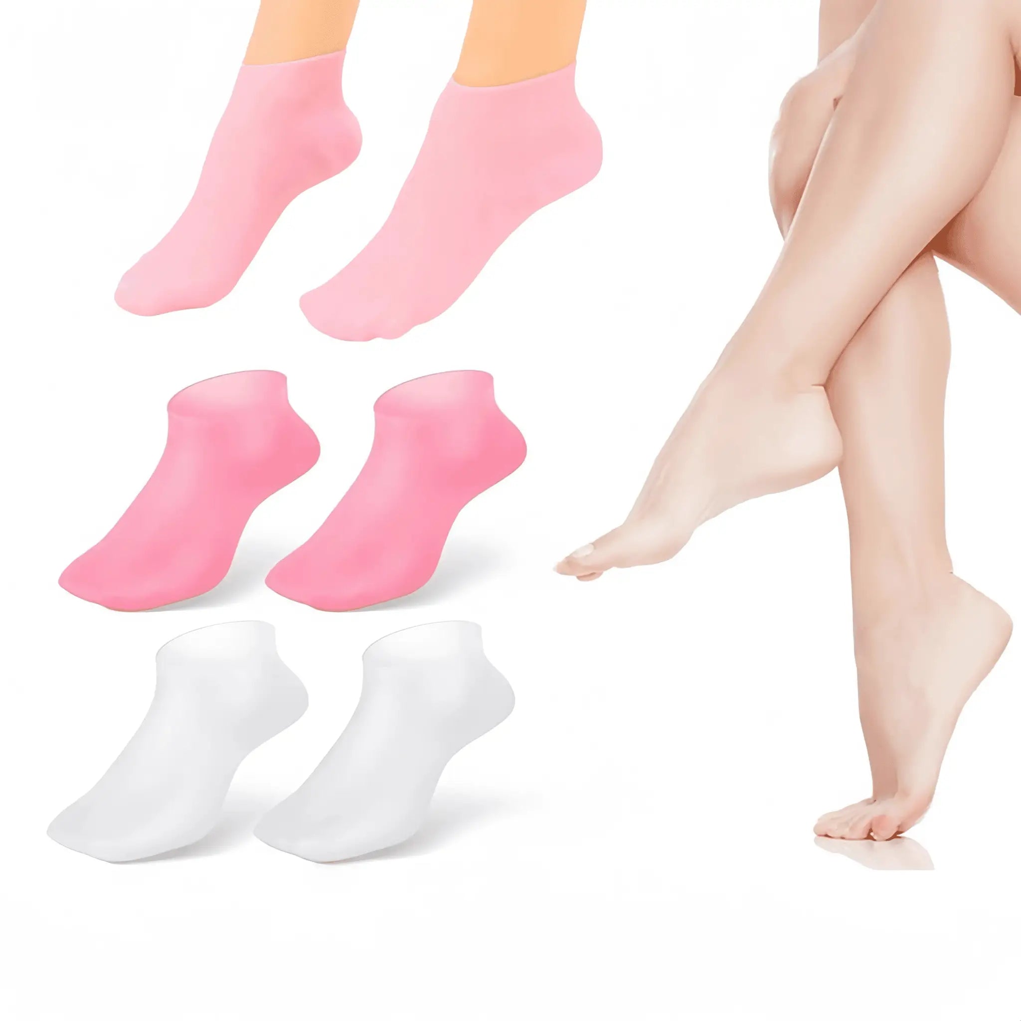 Moisturizing Silicone Foot Socks For Women Dry Cracked Feet With Soothing Massage And Hydration