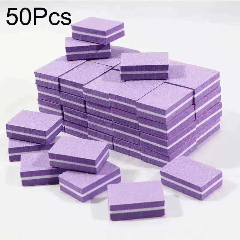 10 To 100 Pcs Mini Buffing Sanding Files Block For Manicure Pedicure Nail Art Buffer Polish Tools