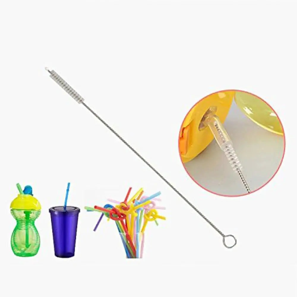 5-Piece straw cleaner brush kit by Simples Market for Stanley; 3-size, extra-long stainless steel brushes