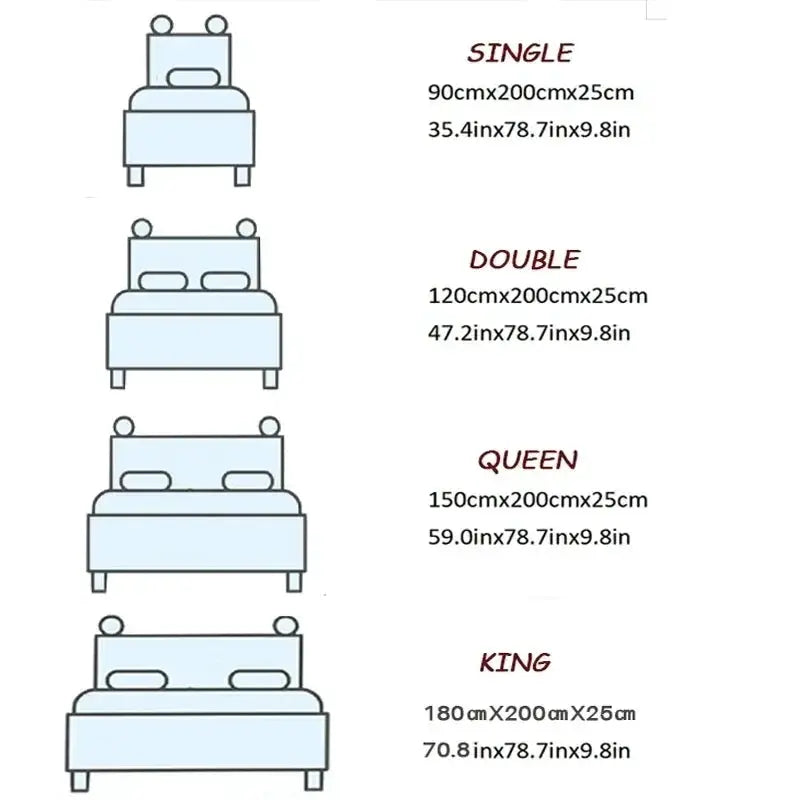 Washed fitted sheet with elastic bands; Simples Market non-slip mattress cover for single to king beds (90x200–180x200)