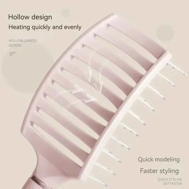 Hairbrush air-cushion pink by Simples Market for all hair types