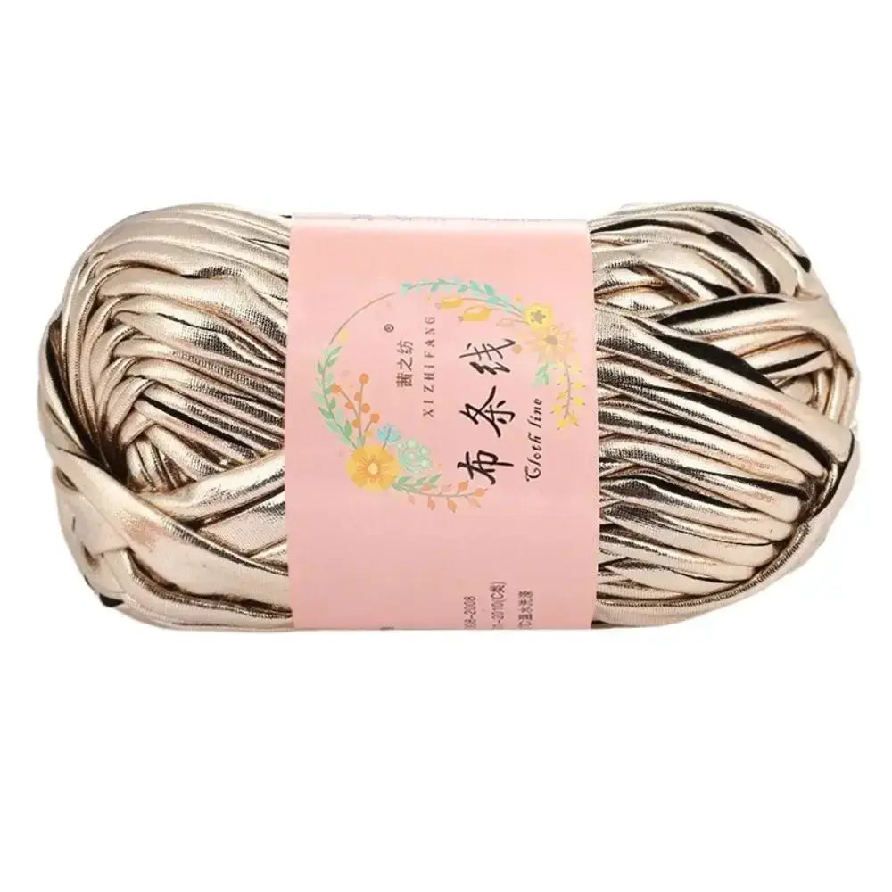 Imitation Leather Crochet Yarn With Magic Color Shine for DIY Sewing and Hand Knitting Ideal for Cushions and Home Decor