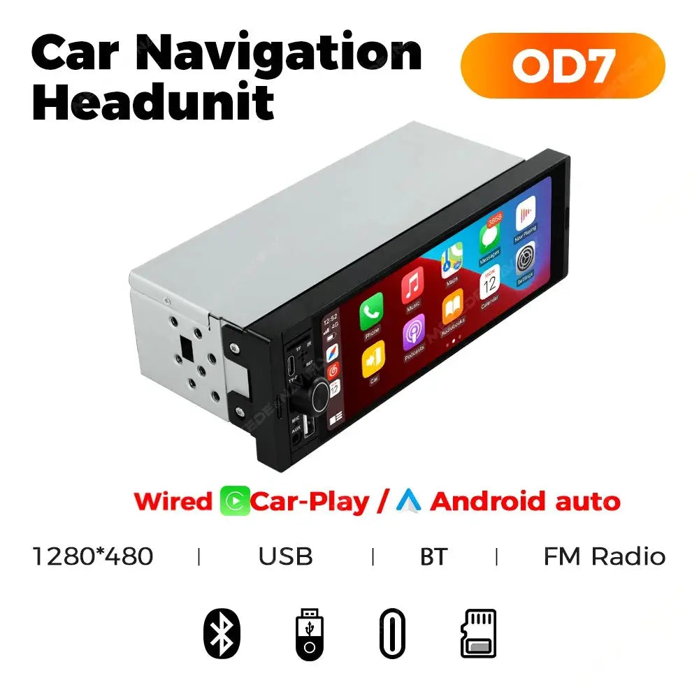 1 Wireless CarPlay Android Auto 6.86 Inch Touchscreen Car Stereo MP5