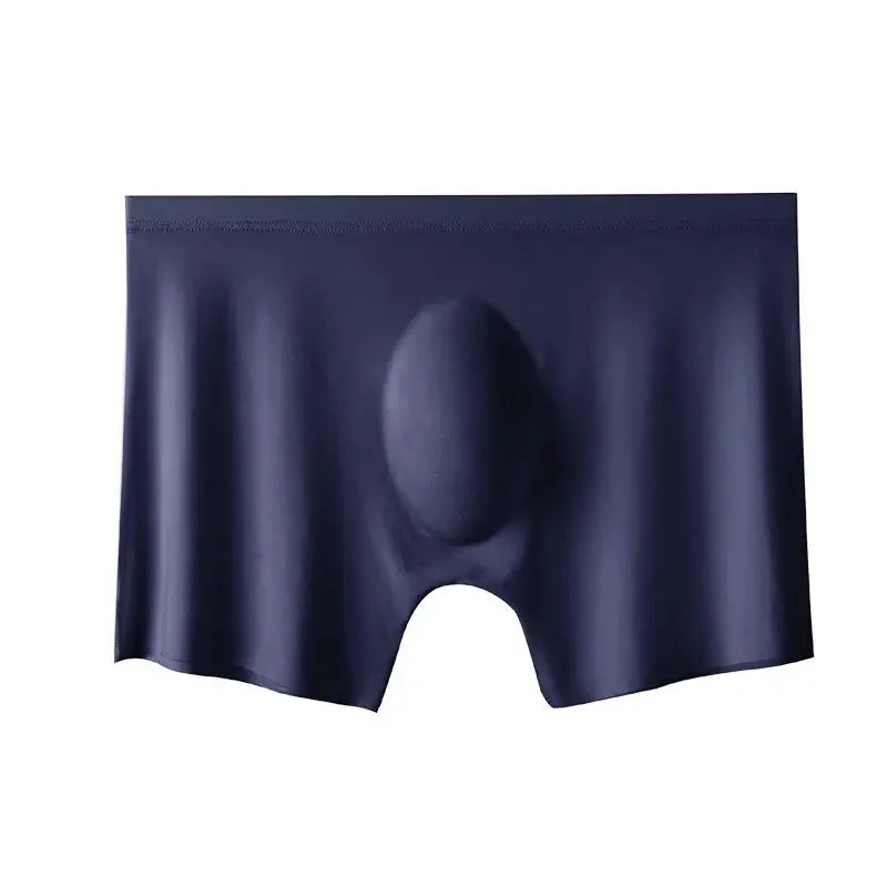 Men's Summer Ice Silk Ultra Thin Breathable Seamless Boxers Briefs Underwear All Day Comfort