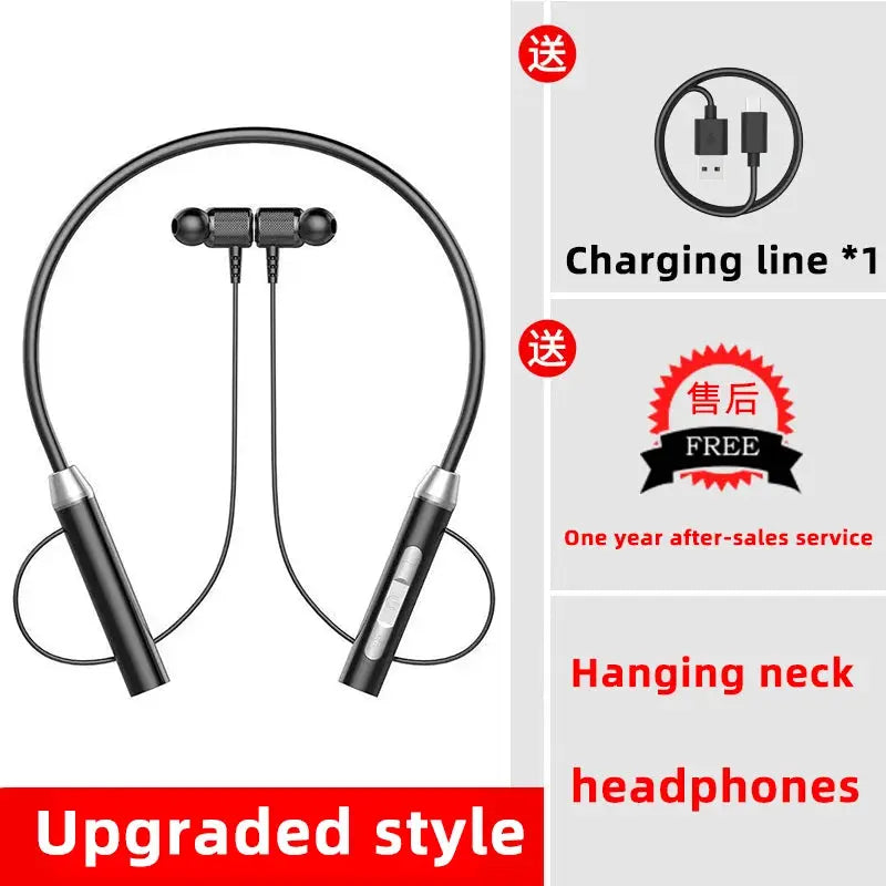 NovaPulse Wireless Bluetooth Neckband Earphones Waterproof Magnetic Earbuds With LED Display And 12D Stereo
